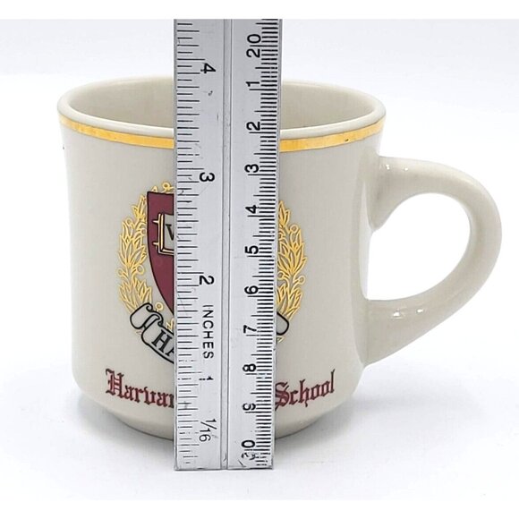 Veritas Harvard University Law School Coffee Mug Veritas Logo Gold Trim Souvenir - Picture 5 of 6